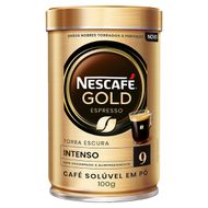 Café Solúvel em Pó Nescafé Gold Espresso Intenso 100g