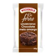 Minibrownie Wickbold Do Forno Chocolate Meio Amargo 30g