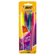 Caneta Esferográfica Bic Fashion Cristal 4un