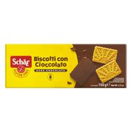 Biscoito Schär Cobertura Chocolate Amargo sem Glúten 150g