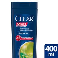 Shampoo Anticaspa Clear Men Controle e Alívio da Coceira 400ml