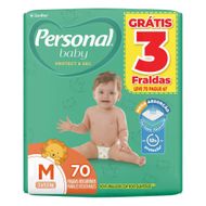 Fraldas Personal Baby Protect e Sec M com 70un