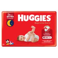 Fralda Descartável Infantil Huggies Supreme Care M Pacote 66 Unidades