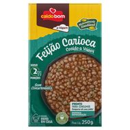 Feijão Carioca Caldo Bom Cozido no Vapor 250g