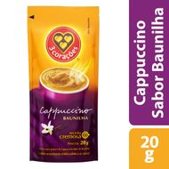 Cappuccino Solúvel 3 Corações Baunilha 20g