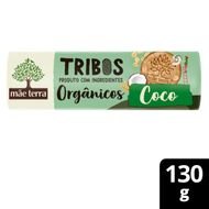Biscoito Orgânico Mãe Terra Tribos Coco 130g 18 pacotes