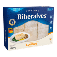 Lombo de Bacalhau Riberalves Congelado Dessalgado 600g