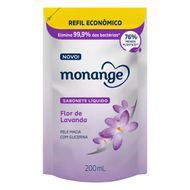 Sabonete Líquido Flor de Lavanda Monange Refil 200ml