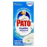 Desodorizador Sanitário Pato Pastilha Adesiva Fresh 3un