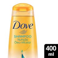 Shampoo para nutrição Dove Nutrição Óleo Micelar com óleo de argan 400 ML