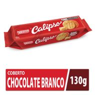 Biscoito Calipso Cobertura Chocolate Branco 130g