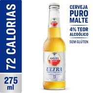 Cerveja Amstel Ultra Puro Malte sem Glúten 275ml