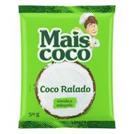 Coco Ralado Úmido Adoçado Mais Coco 50g