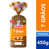 Pão de Forma Pullman 100% Integral 7 Grãos 450g