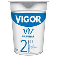Iogurte Parcialmente Desnatado Natural Vigor Viv Copo 150g