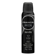 Desodorante Antitranspirante Francis Men Aerossol Invisible 150ml