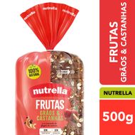 Pão de Forma Nutrella Frutas, Grãos e Castanhas 550g