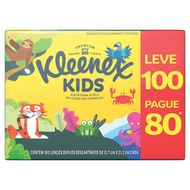 Lenços de Papel Kleenex Dia a Dia Kids Leve 100un Pague 80un