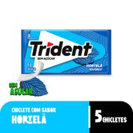 Chiclete Trident Hortelã Sem Açúcar 8g - Embalagem com 5 unid
