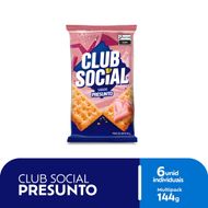 Biscoito Salgado Club Social presunto multipack 141g
