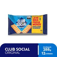 Biscoito Club Social Original Embalagem Econômica 288g