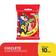 Chiclete Bubbaloo Morango 5g - Pacote com 10 unidades
