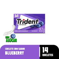 Chiclete Trident Blueberry embalagem econômica 25,2g