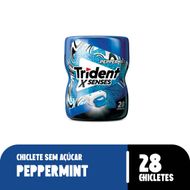 Chiclete Trident X Senses Peppermint Hortelã 54g