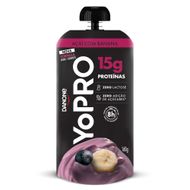 Iogurte Danone Yopro Açaí com Banana 15g de proteínas Pouch 160g