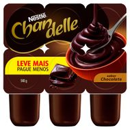 Sobremesa Láctea Chocolate Chandelle Bandeja 540g 6 Unidades