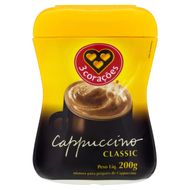 Cappuccino Solúvel Classic 3 Corações Pote 200g