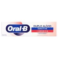 Creme Dental Oral-B Duplo Alívio Sensitive + Gengiva Caixa 70g