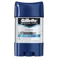 Antitranspirante Gel Invisible Cool Wave Gillette Specialized 82g
