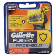 Carga de Aparelho para Barbear Gillette Fusion Proshield 2 Unidades