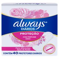 Protetor Diário sem Abas com Perfume Always Pacote 40 Unidades