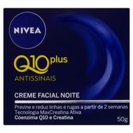 Creme Antissinais Noite Nivea Q10 Plus Caixa 50g