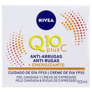 Creme Antirrugas Dia FPS 15 Nivea Q10 Plus C Caixa 51g