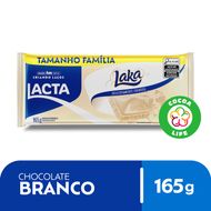 Chocolate Branco Lacta Laka Pacote 165g Tamanho Família  165g Tamanho Família