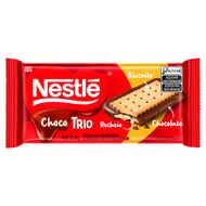 Chocolate ao Leite Recheio Amendoim e Biscoito de Baunilha Nestlé Choco Trio Pacote 90g