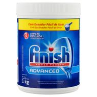 Detergente Pó para Máquina de Lavar Louças Finish Power Powder Advanced Pote 1kg