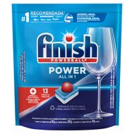 Detergente Tablete para Máquina de Lavar Louças Finish Powerball All In 1 Pouch 208g 13 Unidades