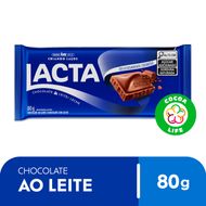 Chocolate ao Leite Lacta Pacote 80g