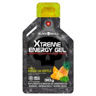 Suplemento Gel Abacaxi com Hortelã Black Skull Xtreme Energy Gel Sachê 30g