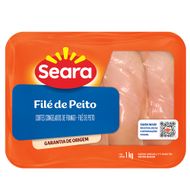 Filé de Peito Seara bandeja congelada 1kg