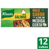 Preparado para Caldo Tablete Carne de Galinha Knorr Mais Sabor Caixa 114g 12 Unidades