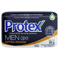 Sabonete Barra Antibacteriano Protex Men 3x1 Extra Power  85g