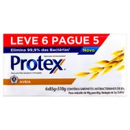 Kit Sabonete Barra Antibacteriano Aveia Protex 510g
