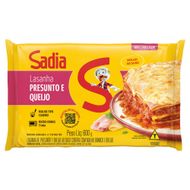 Lasanha presunto e queijo ao sugo Sadia pacote 600g