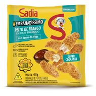 Empanado de frango peito em tiras temperado Sadia empanadíssimo pacote 400g