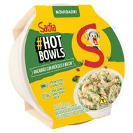 Macarrão ao Molho Branco com Queijo, Brócolis e Bacon Sadia Hot Bowls Pote 300g